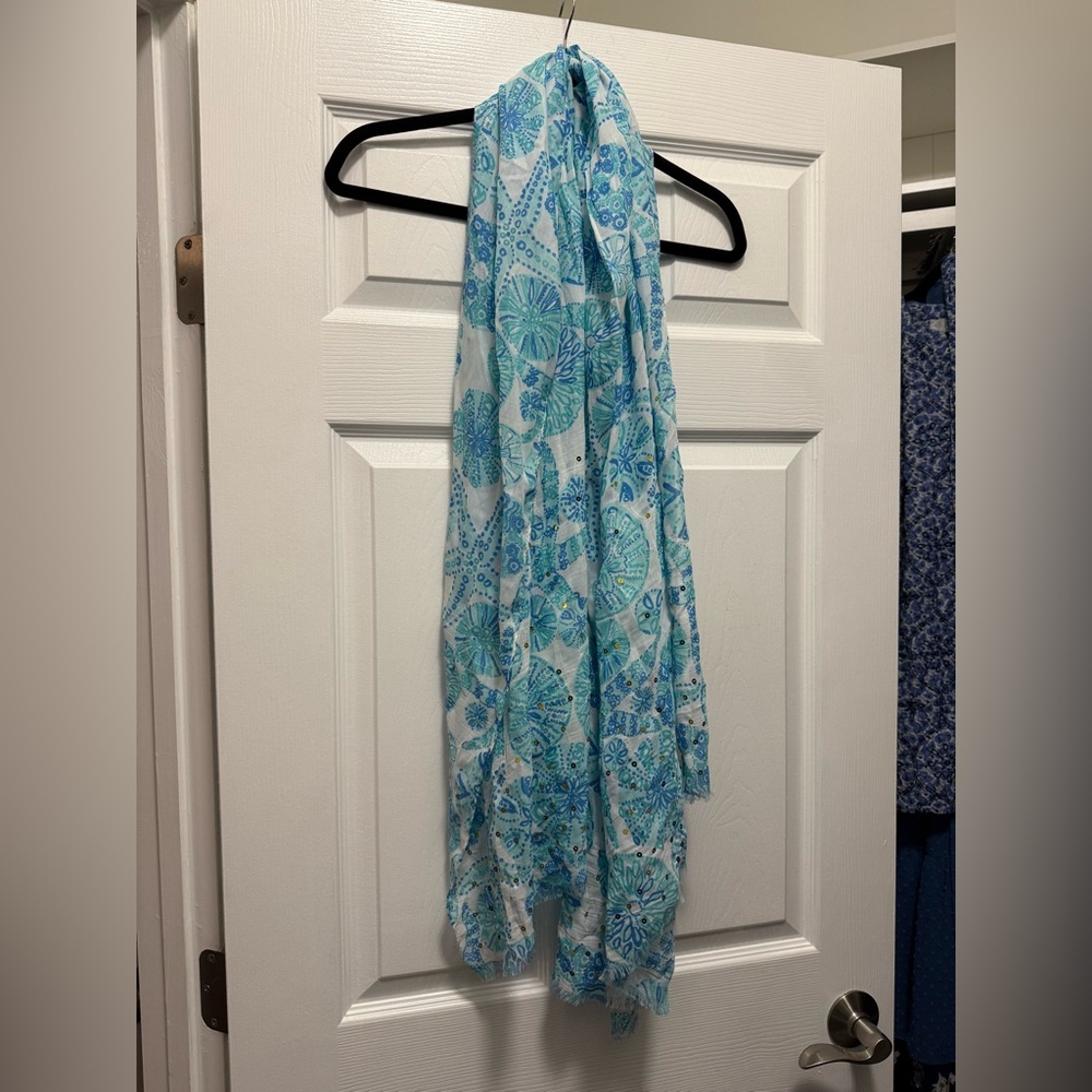 Lilly Pulitzer for Target Sea Urchin Scarf with Sequin and Fringe